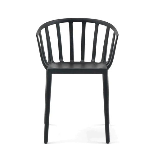 Kartell VENICE Chair 2pcs Mat Black Finish Philippe Starck