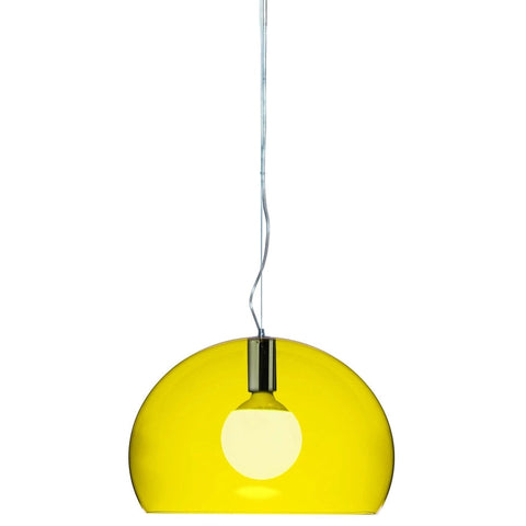 Kartell FLY Small Suspension Light 38cm Yellow