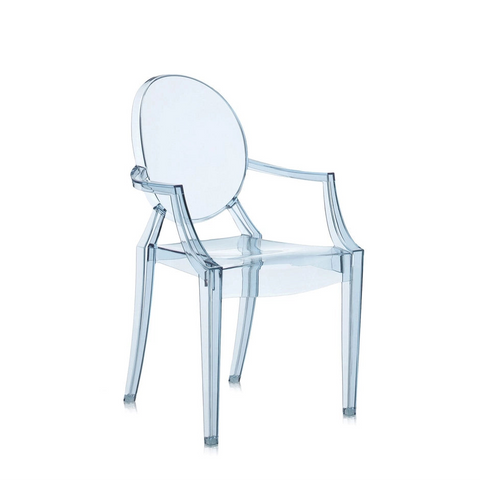 Kartell Lou Lou Ghost Children Chair Blue