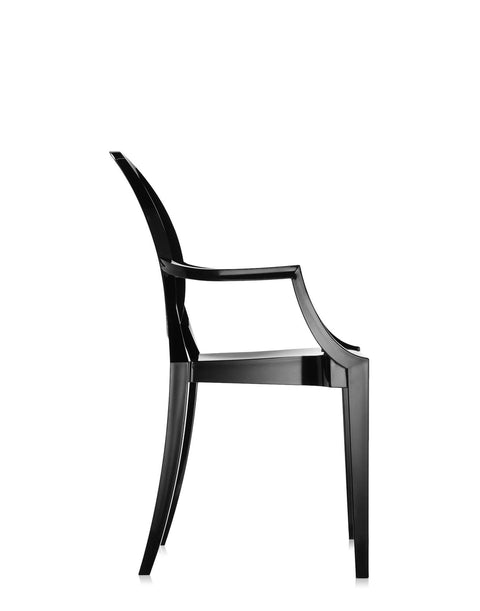 Kartell Louis Ghost Armchair 2pcs Black by Philippe Starck