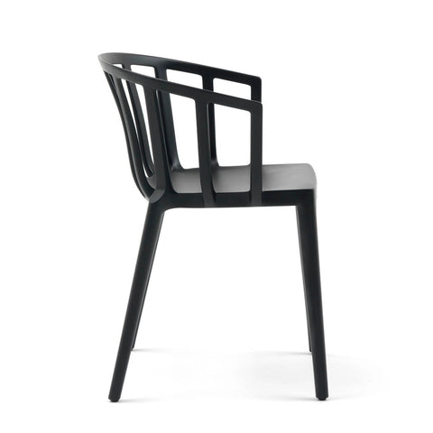Kartell Venice Mat Black Armchair 2pcs by Philippe Starck