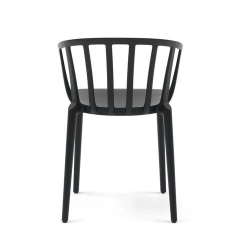Kartell Venice Mat Black Armchair 2pcs by Philippe Starck