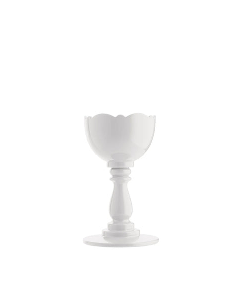Alessi Dressed Egg Cup w Spoon White