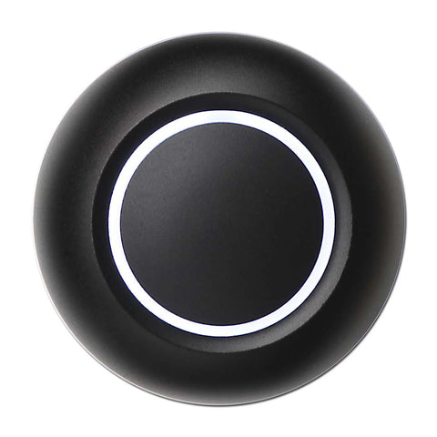 Spore True Black Doorbell Button White