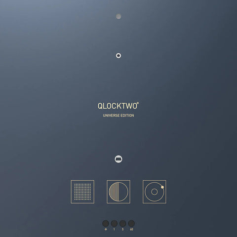 QLOCKTWO Earth 45 Clock Universe Midnight Edition Lt Ed