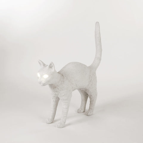 Seletti Jobby The White Cat Lamp