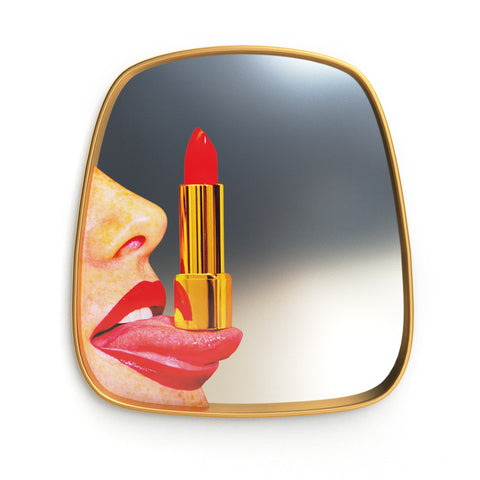 Seletti Mirror Gold Frame Tongue