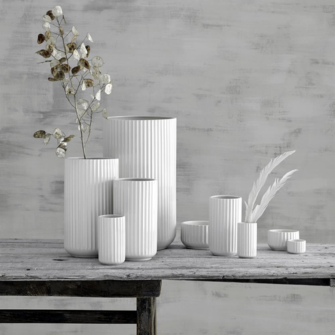 Lyngby White Porcelain Vase