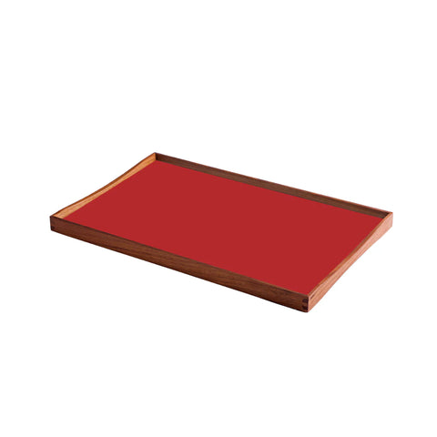 ArchitectMade Turning Tray Medium Kimono Red /Black Desert by Finn Juhl 1956