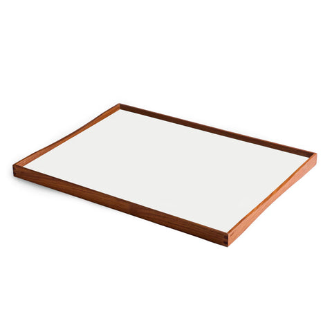 ArchitectMade Turning Tray Large Alaska White/Black Desert by Finn Juhl 1956