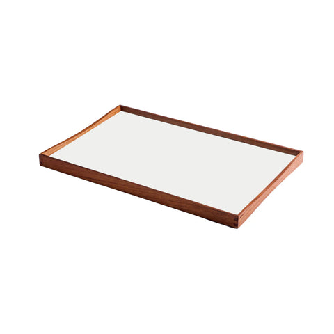 ArchitectMade Turning Tray Medium Alaska White/Black Desert by Finn Juhl 1956