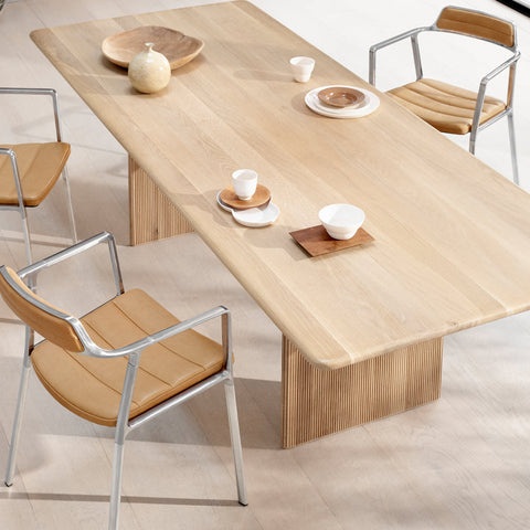 Vipp 451 Polished Aluminum Chair Sand Leather