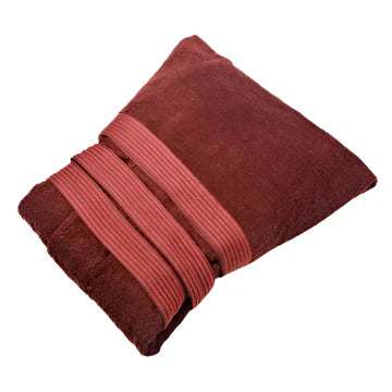 Alessi Men's Cotton Bath Towel Wrap Dark Red
