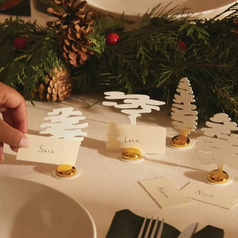 Alessi Christmas Table Place Marker 4pcs BARK | Panik Design