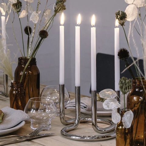 ArchitectMade Gemini Candleholder Steel