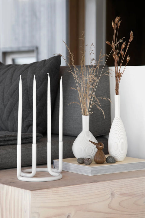 ArchitectMade Gemini Candleholder White