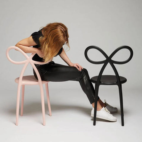 Qeeboo RIBBON Chair 2pcs Black