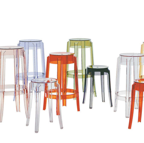 Kartell Charles Ghost Counter Stool 65cm Ex Showroom