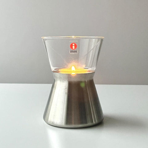 Iittala GLOW Oil Lamp Stainless Steel