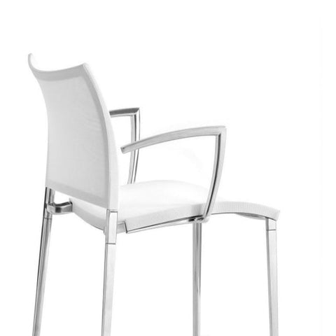 Desalto Sand Light Chair White w Detachable Arms