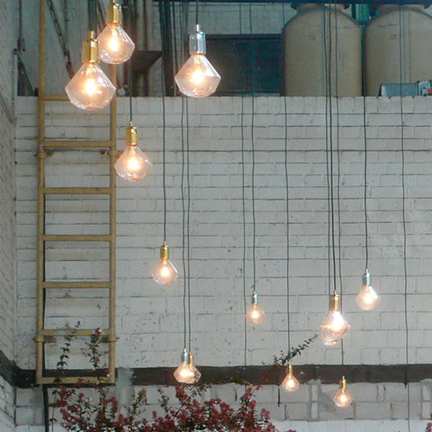 FRAMA E27 Pendant Light 3m fabric cable BRASS