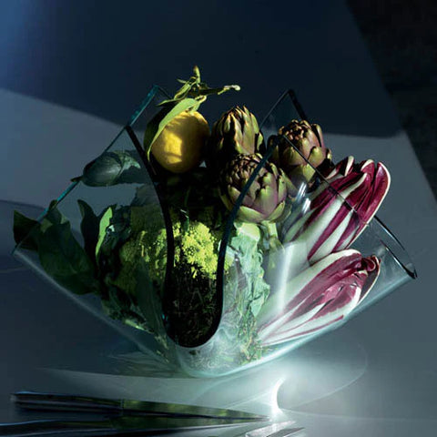 Fontana Arte Cartoccio Q Glass Vase Ex Showroom