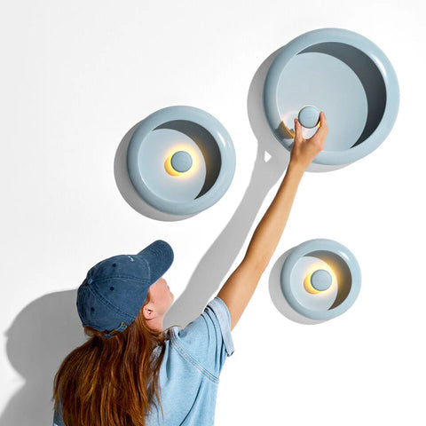 Fatboy Oloha TRIO Bowl Rechargeable Wall Light jet blue