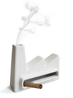 Invotis Orange Factory Ashtray White