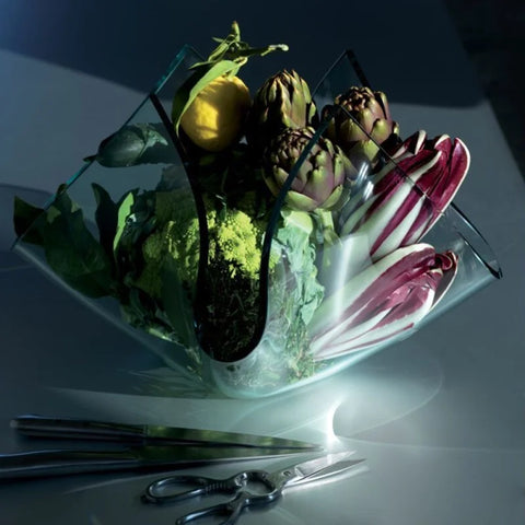 Fontana Arte Cartoccio Q Glass Vase Ex Showroom