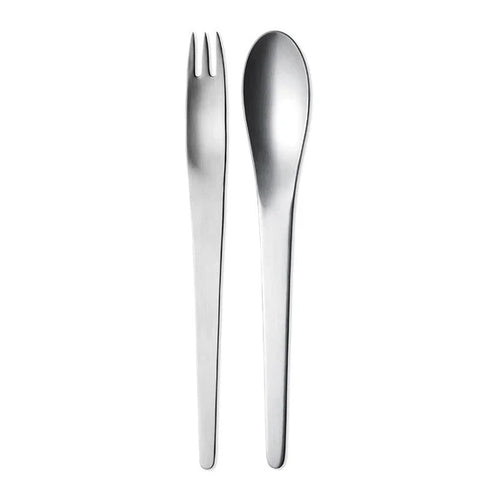 Georg Jensen Serving 2pcs Set by Arne Jacobsen 1957