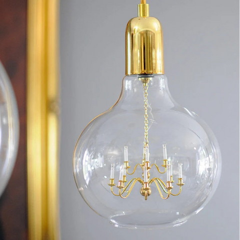 Mineheart Gold King Edison Pendant Light Ex Showroom