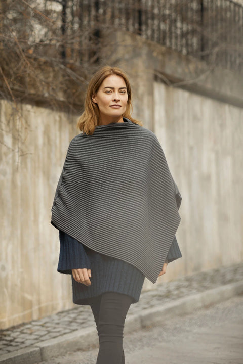 Design House Stockholm Pleece Poncho Dark Grey