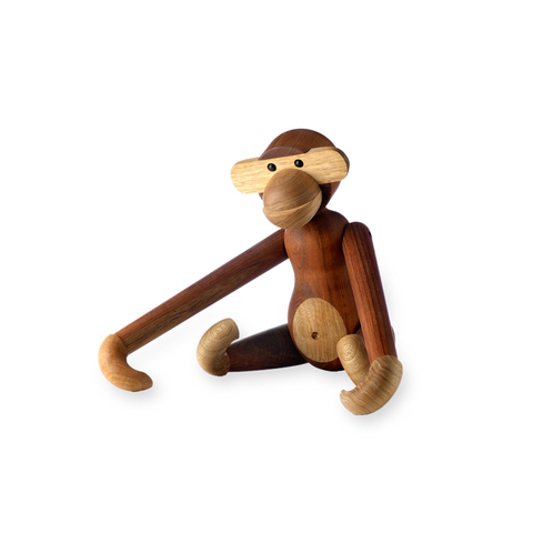 Kay Bojesen ABE Small Monkey Figure Teak & Limba
