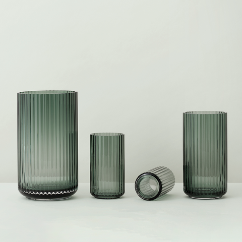Lyngby Glass Vases Green