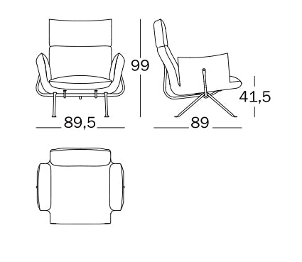Magis Armchair high back Officina Dark Green
