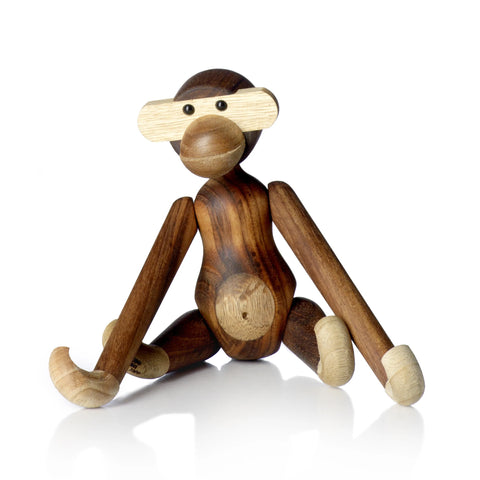 Kay Bojesen ABE Small Monkey Figure Teak/Limba