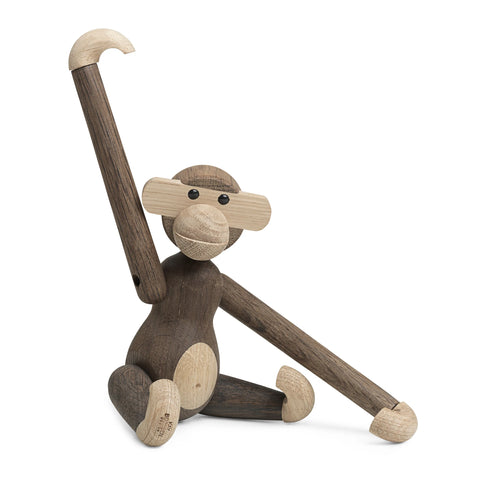 Kay Bojesen ABE Small Monkey Figure Oak/Smoked Oak