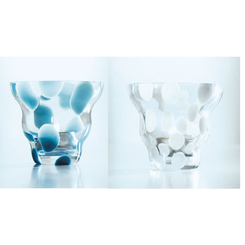 Rosendahl Glass Tealight Holder Confetti Pale Blue