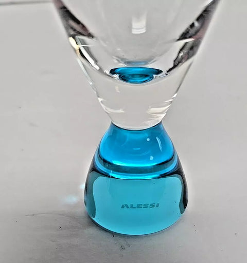 Alessi Din Don Blue Champagne Flute