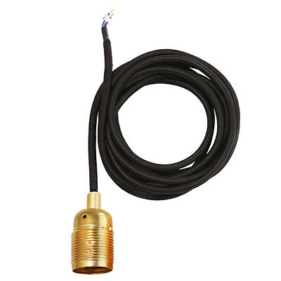 FRAMA E27 Pendant Light 3m fabric cable BRASS