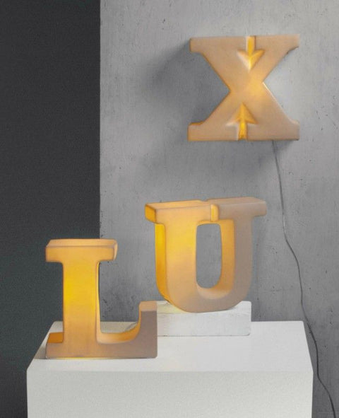 Seletti Lightype Porcelain Letter Light