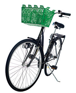 Design House Stockholm Carrie Bicycle Basket Green