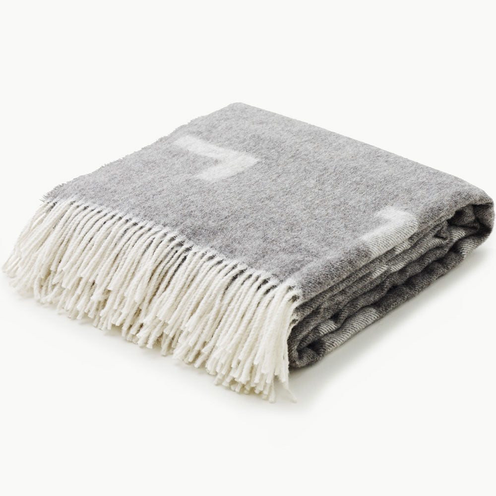 Skagerak Alpaka and Merino Wool Blanket Grey Panik Outlet