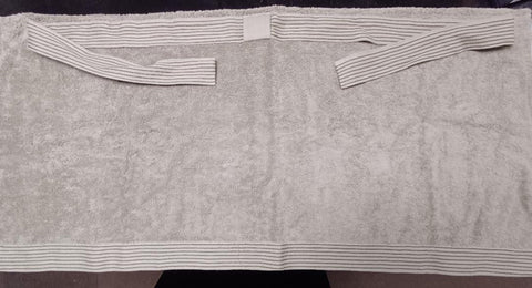 Alessi Men's Cotton Bath Towel Wrap Grey