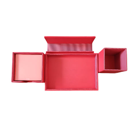 NavaDesign Saffiano Leather Desk Set Red 4 pcs