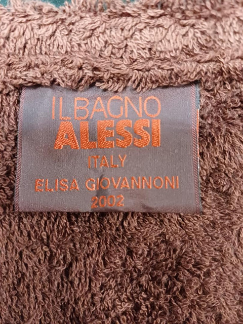 Alessi Men's Cotton Bath Towel Wrap Dark Red