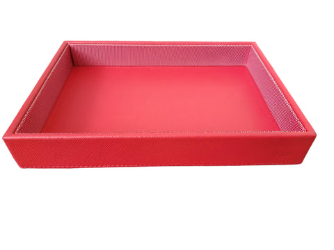 NavaDesign Saffiano Leather Desk Set Red 4 pcs