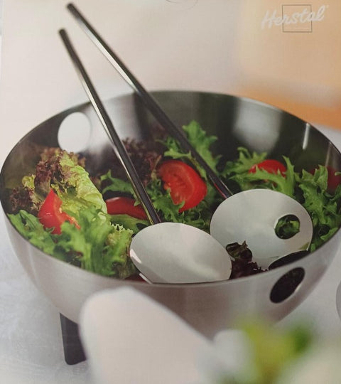 Herstal Salad Serving Bowl with servers set