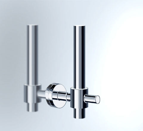 Vola T14 -16 Single Spare Toilet Roll Holder polished chrome