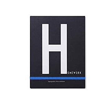 Design Letters Notebook H for Homework Arne Jacobsen | Panik Design